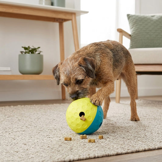 Treat Tumble Puzzle Ball – 4.8" Interactive Kibble & Treat Dispenser for Dogs