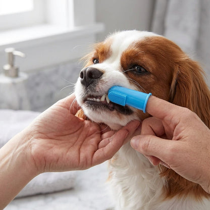 Pet Finger Toothbrush Set – 6 Ultra-Soft Manual Dental Brushes for Dogs & Cats