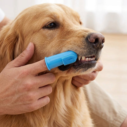 Pet Finger Toothbrush Set – 6 Ultra-Soft Manual Dental Brushes for Dogs & Cats