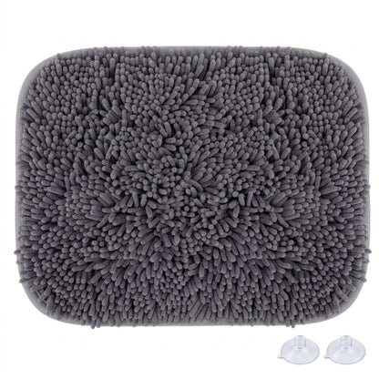 Interactive Dog Snuffle Mat – 17" × 21" Treat-Hiding Puzzle Feeding Mat (Grey)