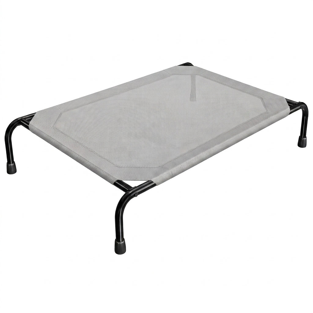 Elevated Cooling Dog Bed – 47.75" Large Outdoor & Indoor Dog Cot (Grey)