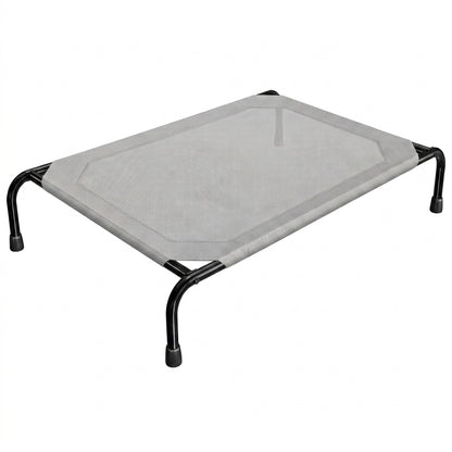 Elevated Cooling Dog Bed – 47.75" Large Outdoor & Indoor Dog Cot (Grey)