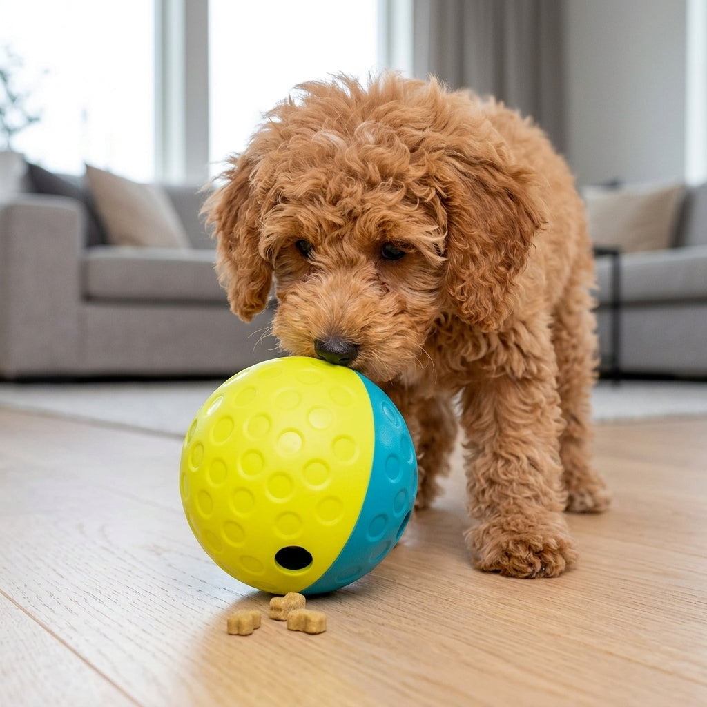 Treat Tumble Puzzle Ball – 4.8" Interactive Kibble & Treat Dispenser for Dogs